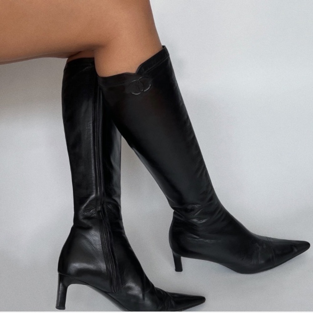 Chanel Knee High Boots size 34.5